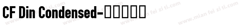 CF Din Condensed字体转换
